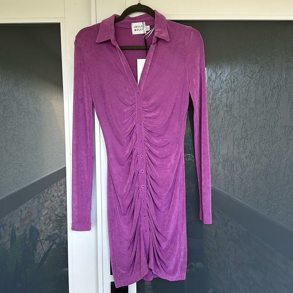Hello Molly Purple bottom down dress - never worn